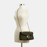 Coach Quilted Suede Tabby Shoulder Bag 26 with Chain
