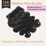 Misstoo 15A Cambodian Body Wave Bundles, 3 Bundles 28 28 28 Inch,