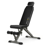 Adjustable Weight Bench,1000 LB Fast Folding Workout Bench for Home Gym Strength Training, Incline Decline Flat Utility Bench Press for Full Body Workout, Upright Storage Yellow Exercise Bench (Grey)