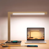 Hengsense Dimmable Desk Lamp with Charging Station, 15W CCT Table Lamp