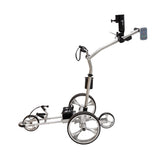 Cart-Tek Yellowstone Electric Golf Caddie Silver Lithium Battery Electric Golf Caddy Cart-Tek