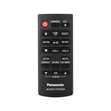 Panasonic Compact Stereo System with CD Player, Bluetooth, FM Radio and USB with Bass and Treble Control, 80W Stereo System for Home with Remote Control - SC-PM700PP-K (Black)