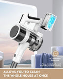 Comvtu Cordless Vacuums, 80,000PRM Powerful Motor Vacuum Cleaner and 2200mAH Rechargeable Battery up to 35 Mins Worktime, 2 Adjustable Modes, Detachable Parts, Wireless Stick Vacuum (Onion White)