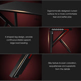 E-Sports Computer Desk Table with Large Ergonomic Surface and Heavy Duty Construction for Home or Office