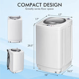 Portable Washing Machine, 8Lbs Capacity Full-automatic Washer COSTWAY