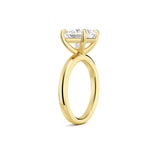 MSBLUE® Size 6 2ct Princess Cut Moissanite Engagement Ring