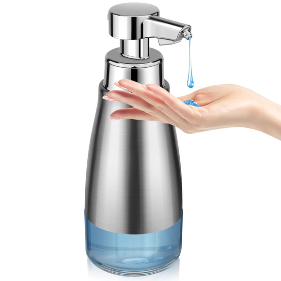 Soap Dispenser Touchless Stainless Steel Auto Liquid Hand Dish Soap Dispenser 3-Level Adjustable Blancel