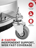 WOJET 16" Stainless Steel Pressure Washer Surface Cleaner, Professional Grade Power Washer Surface Cleaner Attachment for Concrete Driveway, Patio, Deck, Sidewalk, Fits Gas & Electric Washers 4500 PSI