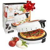 Electric 12" Pizza Maker- Cook Homemade Calzones, Quesadillas & Cookies! Rotating Nonstick Plate for Even Baking MasterChef
