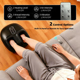 iKyoor [2026 Upgraded Shiatsu Foot Massager Machine with Heat & Vibration, Deep Rolling Kneading Air Compression for Gifts for Mom Dad, Up to Size 13 Multiple Modes
