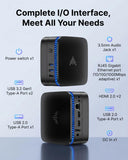 KAMRUI AK1PLUS Mini PC Computer, Intel Celeron N5095 (Up to 2.9GHz), 16GB RAM 256GB SSD, Dual 4K Mini Desktop Computer, Support 2.5'' SSD Expansion, WiFi, Bluetooth, Ethernet, Business Home Office PC