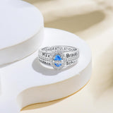 Oseew 2027 Custom Birthstone Class Ring for Women Men (Oval