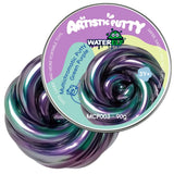 WATERELF Galaxy Putty Slime for Kids - Children's Day Gift, Fidget Sensory Artistic Therapy Putty Toys for Boys Girls Adults, Stress Relief Non-Sticky, 3.11 Inch 3.2 Oz – Green Purple