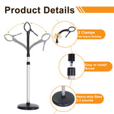 Erytlly Hair Dryer Stand Hands-Free Adjustable 360-Degree Rotating Blow Dryer Stand Hands can Hold 0.5kg Hair Dryer for Bathroom, Vanity, Makeup Room New Model Equipped with Two Collets
