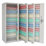 Wall Mounted Key Cabinet with Keychain Labels Secure Metal Box for Home Office Business