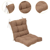 Chair Seat Cushion Thick Rocking Ergonomic High Back Polyester Padding with Secure Ties Suitable for School Living Room