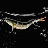 Rose Kuli Fishing Lures - Multi Jointed Swimbaits, Topwater, Slow Sinking, Bionic Swimming Lures Kit for Bass, Trout, Freshwater & Saltwater