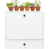 Wall-Mounted Computer Desk, Floating Desk with Storage Drawer & Shelves