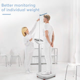 Digital Medical Scale,Professional Height and Weight Physicians Scale for Hospital, School, Beauty Salon.Measuring Range: 0.44 lbs - 440 lbs,2.3 ft - 5.8 ft.