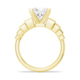 MSBLUE 1ct Size 8 Moissanite Engagement Ring for Women