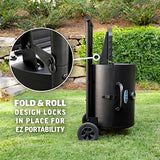 King-Griller Gambler Portable Charcoal Grill in Black Char-Griller