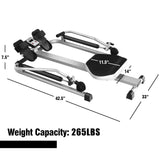 GYMAX Rowing Machines for Home, Hydraulic Rower with LCD Monitor, Adjustable Resistance up to 110LBS & Large Cushioned Seat, 265LBS Quiet Rowing Machine for Aerobic Workout Exercise Fitness