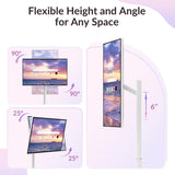 NEWORK 32 Inch Smart Portable TV on Wheels, Android 14 EDLA Certified