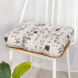HXAZGSJY Chair Cushions for Dining Chairs Bohemian Soft Patio Chair Pads Indoor Office Home Kitchen Square Dining Chair Cushion Pillow Calligraphy 20"x20"x4"