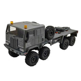 HOBBYPLUS Helidirect 1/18 RC Crawler CR18P Terranaut 8x8 RC Truck Remote Control Car w Full-Lock 8WD RTR Active All-Wheel Steering, 2-Speed Transmission, Recovery Winch, LED Lights (Gray)
