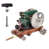 MechPuConToy Engine Model Kit That Runs, 1/8 Scale 3.6CC Mini Vintage Single Cylinder Four-Stroke Diesel Engine with Two Flywheels