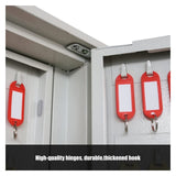 Premium inless Steel Wall-Mounted Key Holder with Lockable Box for Schools