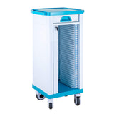 Bsetain Utility Cart Organizer Service Cart ABS Medical Hanging Filing Cabinet with Locking Wheels & Drawer - Large Rolling File Carts