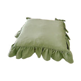 PYmijimy Chair Cushion Pad Seat Upholstery with Removable Cover and Ties Hold for A Decoration in European(Green)