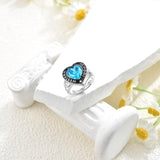 Oseew 2027 Class Graduation Ring Women High School College (White Gold)
