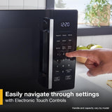 Whirlpool WMCS3018RB Countertop Microwave with Turntable 0.7 Cu. Ft, Steam Clean, 700 Watt Microwave, Black