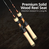 TEDILUVI Bait System Spinning Casting Fishing Rod Carbon Fiber 2 Pieces 1.53-1.8m 1-8g for