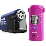 AFMAT 6 Holes Heavy Duty Electric Pencil Sharpener and Fully Automatic Robot Pencil Sharpener