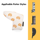 Bitcoin Putter Blade Cover White and Blue Divot Repair Tool