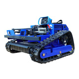 AIWEIYA-Remote Control Lawn Mower,Oil-Electric Hybrid Crawler Track Mower,3-15CM Cutting Height Professional Landscape and Estate Mower for 100% Slope(45°) Large Turf Grass Cutting