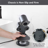 I'SMARTMOON Hair Dryer Stand Holder for Dyson Supersonic(Not Applicable to Supersonic Nural),Aluminum Alloy Bracket Power Plug Holder, Bathroom Organizer for Dyson Supersonic hairdryer(Gray)