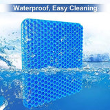 Egg Gel Seat Cushion, Breathable Gel Cushion Chair Pads with Non-Slip Cover for Home Office Car Wheelchair