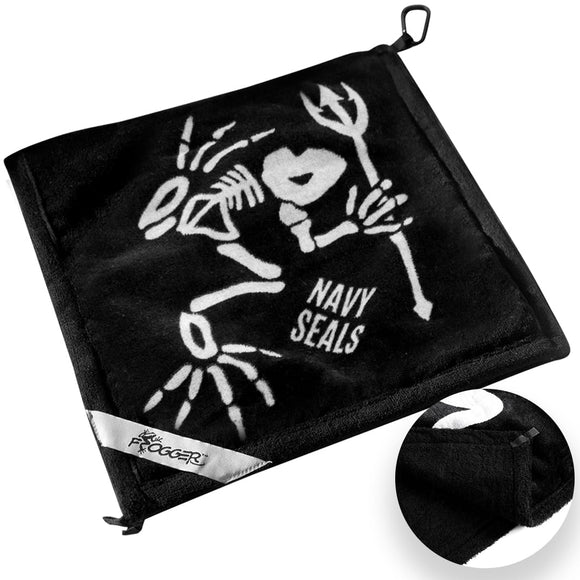 Frogger Amphibian 2-in-1 Golf Towel with Wet and Dry Technology, Black