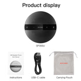 Microphone Speaker Business Conference USB Speakerphone for Skype, Webinar, Call Center KAYSUDA