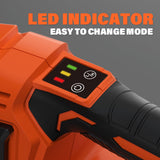 SOYUS Leaf Blower, 20V Leaf Blower Cordless with 2x2.0Ah Battery and Charger, 150 MPH Electric Leaf Blowers with Two-Speed Mode, Blowers for Lawn Care, Debris Dust Cleaning(Orange)
