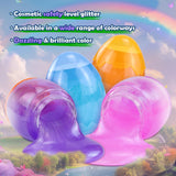 WATERELF Easter Eggs Slime Kit for Kids, Easter Basket Stuffers DIY Slime Making Set with Mix-Ins, Reusable Safe Craft Toy, Birthday Gift for Girls Boys Ages 5-12, Orange Purple Blue Pink