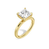 MSBLUE® Size 6 2ct Princess Cut Moissanite Engagement Ring