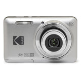 KODAK PIXPRO FZ55-GRY 16MP CMOS Sensor Digital Camera 5X Optical Zoom 28mm Wide Angle 1080P Full HD Video 2.7" LCD Vlogging Camera, Gray