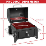 Kendane Portable Charcoal Grill with 314 Square Inch Cooking Area,Compact Tabletop Charcoal Grill with Warming Rack,Small BBQ Grill with Charcoal Tray for Outdoor Camping, Picnic