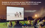 lejiada Giant 180 inch Projector Screen with Stand (Requires 14FT Space), 15FT Massive Outdoor Movie Screen 4K HD Front/Rear Projection, Foldable Anti-Crease Theater Screen with 2 Sandbags & Bag