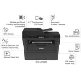 Brother MFC-L2750DW All-in-One Wireless Monochrome Laser Printer, Black - Print Copy Scan Fax - 36 ppm, 2400 x 600 dpi